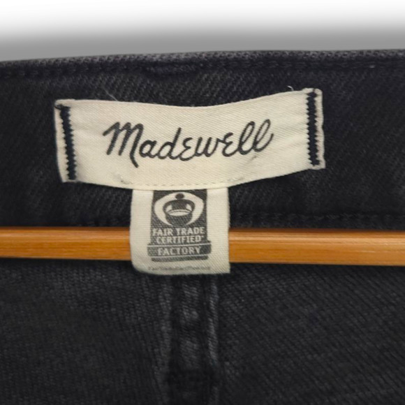 EUC Madewell High-Rise Stretch Denim Skinny Jeans Sz. 24x28 Black Frost - Picture 5 of 10